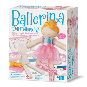 Изготовление игрушек: Набор для творчества 4M Кукла-балерина