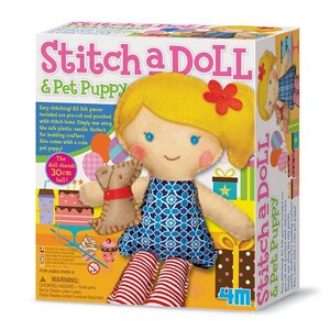 Виготовлення іграшок: Набір для творчості 4M Шиття Лялька з цуценям