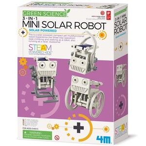 Робототехніка: Науковий набір 4M Робот на сонячній батареї 3-в-1