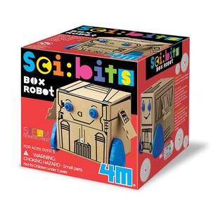 Интерактивные игрушки и роботы: Научный набор 4M Коробочный робот