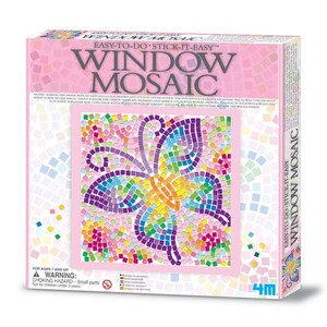 Декор: Набір для творчості 4M Мозаїка на вікно в асорт. метелик/дельфін/кошеня
