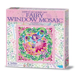 Пазли і головоломки: Набір для творчості 4M Мозаїка на вікно в асорт. фея/русалка/принцеса