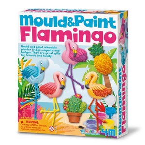 Товары для рисования: Набор для творчества 4M Магниты из гипса Фламинго