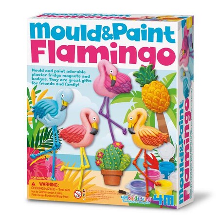Товары для рисования: Набор для творчества 4M Магниты из гипса Фламинго