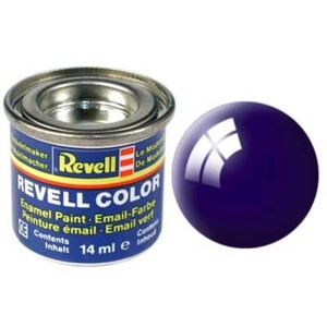 Игры и игрушки: Краска № 54 иссиня-черная глянцевая night blue gloss 14ml, Revell