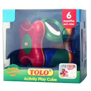 Ігри та іграшки: Кубик з брязкальцем, іграшка для розвитку