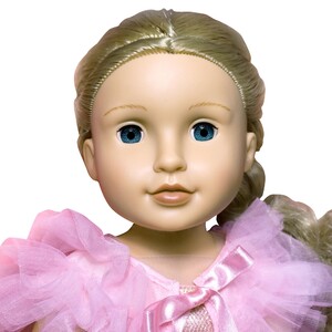 Принцеса в рожевій сукні, лялька 45 см