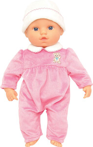 Игры и игрушки: Мягкий пупс девочка в розовой пижаме (33 см)
