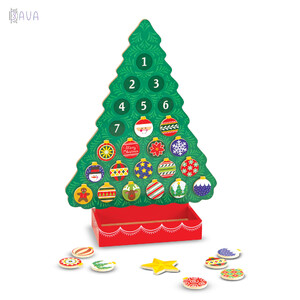 Ігри та іграшки: Новорічний дерев'яний магнітний календар «Ялинка», Melissa & Doug