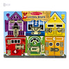 Деревянный бизиборд с цифрами «Замки и ключи», Melissa & Doug