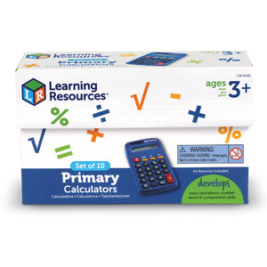 Измерения и анализ данных: Школьные калькуляторы (10 шт.) Learning Resources