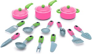 Іграшковий посуд та їжа: Моя кухня, ігровий набір (16 предметів)