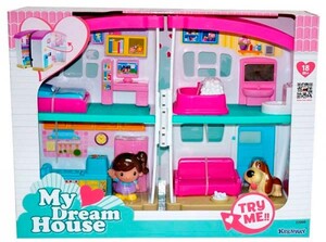 Ігри та іграшки: Ляльковий будиночок з меблями і фігурками