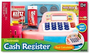 Игры и игрушки: Кассовый аппарат (розовый)