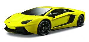 Модель Lamborghini Aventador LP700-4, жёлтый металлик, 1:24