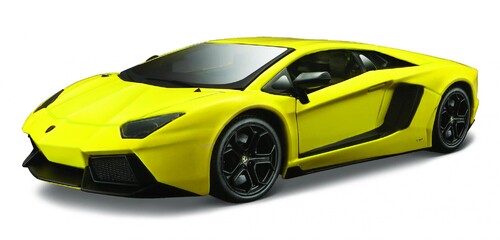 Машинки: Модель Lamborghini Aventador LP700-4, жовтий металік, 1:24