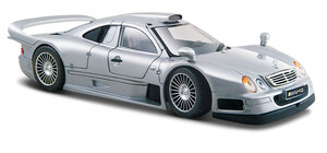 Машинки: Модель Mercedes CLK-GTR street version, сріблястий, 1:26