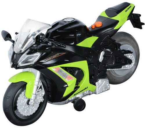 Мотоцикли: Мотоцикл Kawasaki Ninja ZX-10R зі світлом і звуком 25 см