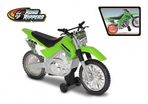 Мотоцикли: Мотоцикл Kawasaki KLX 140 Moto-Cross Bike зі світлом і звуком 25 см