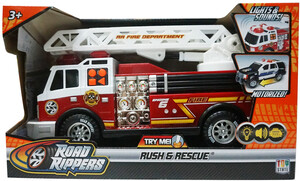 Игры и игрушки: Пожарная машина со светом и звуком, 30 см, Серии Road Rippers