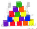 Дерев'яні кольорові кубики, 2.5 см (100 шт.) Learning Resources дополнительное фото 3.