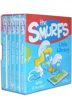 Для самых маленьких: The Smurfs Little Library 5 Board Books Set