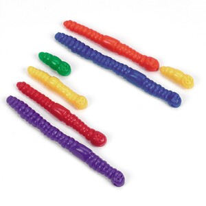 Ігри та іграшки: Різнокольорові черв'ячки (8 шт), Learning Resources