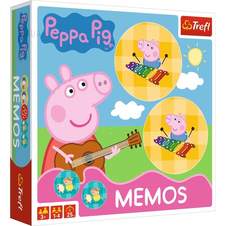 Настільні ігри: Настільна гра «Мемо: Свинка Пеппа», Trefl