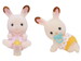 Игровой набор Sylvanian Families Шоколадные кролики-двойняшки (5080) дополнительное фото 2.