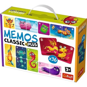 Ігри та іграшки: Настільна гра «Мемо: Милі монстрики», Classic & Plus, Trefl