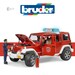 Внедорожник Jeep Wrangler Unlimited Rubicon Пожарный с фигуркой, Bruder дополнительное фото 3.