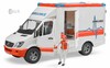 Машинка MB Sprinter Скорая помощь с фигуркой водителя, Bruder