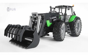 Міська та сільгосптехніка: Машинка іграшкова трактор Agrotron X720 з навантажувачем, Bruder