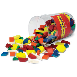 Розвивальні іграшки: Набір блоків "Геометрична мозаїка" (250 шт.) Learning Resources