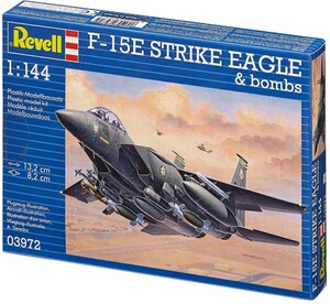 Игры и игрушки: Сборная модель Revell Истребитель F-15E Strike Eagle & Bombs 1:144 (03972)