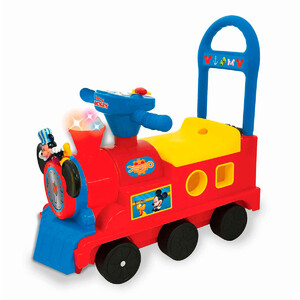 Детский транспорт: Чудомобиль «Микки-Маус: паровозик-сортер (свет, звук)» толокар, Kiddieland