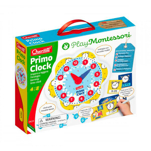 Годинники та календарі: Навчальний ігровий набір серії Play Montessori «Перший годинник», Quercetti