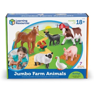 Ігри та іграшки: Великі ігрові фігурки тварин на фермі, Learning Resources
