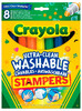 Змиваються фломастери-штампи Супер чисто (8 шт), Crayola