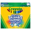 Смываемые фломастеры с широким наконечником Супер чисто (12 шт), Crayola