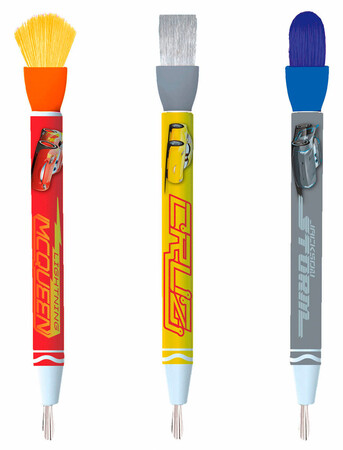 Дневники, раскраски и наклейки: Набор многоразовых раскрасок с красками Тачки-3 (31 предмет), Crayola