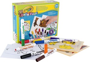 Товары для рисования: Набор для творчества с фломастерами Мой первый пазл-наклейка, Mini Kids, Crayola