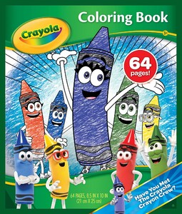Книга-раскраска Команда восковых карандашей, Crayola
