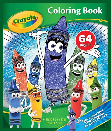Щоденники, розмальовки та наліпки: Книга-розмальовка Команда воскових олівців, Crayola