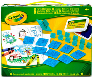 Набір для творчості Ферма зі штампами і восковими крейдою, Crayola