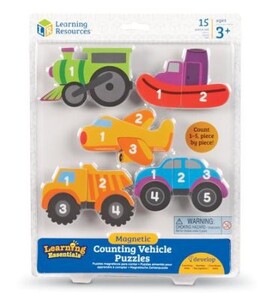 Розвивальні іграшки: Магнітні пазли для рахунку "Засоби пересування" Learning Resources