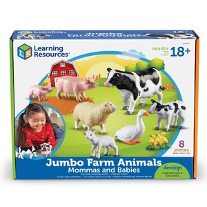 Животные: Игровые фигурки животных на ферме: "Мамы и детёныши" Learning Resources