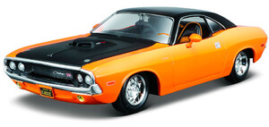 Машинки: Модель автомобиля Dodge Challenger R/T (оранжевый), 1:24