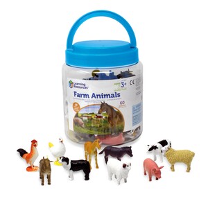 Ігри та іграшки: Фігурки тварин "На фермі" (60 шт.), Learning Resources