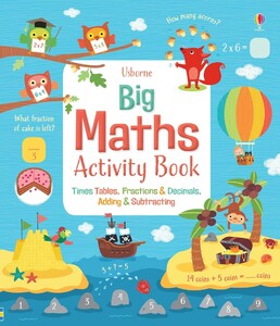 Книги для детей: Big maths activity book [Usborne]